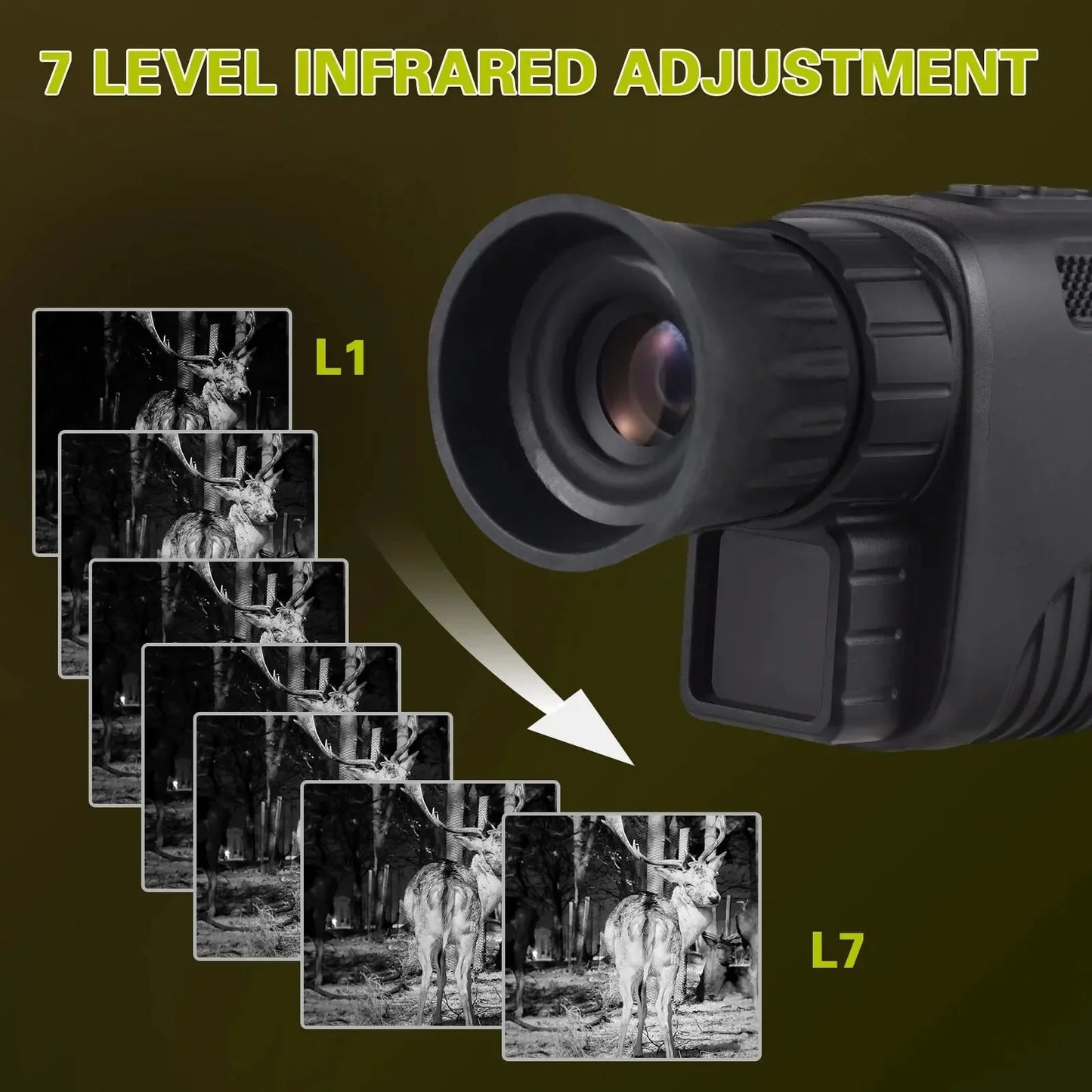 Digital Night Vision Monocular 24MP 1080P Anti Spier