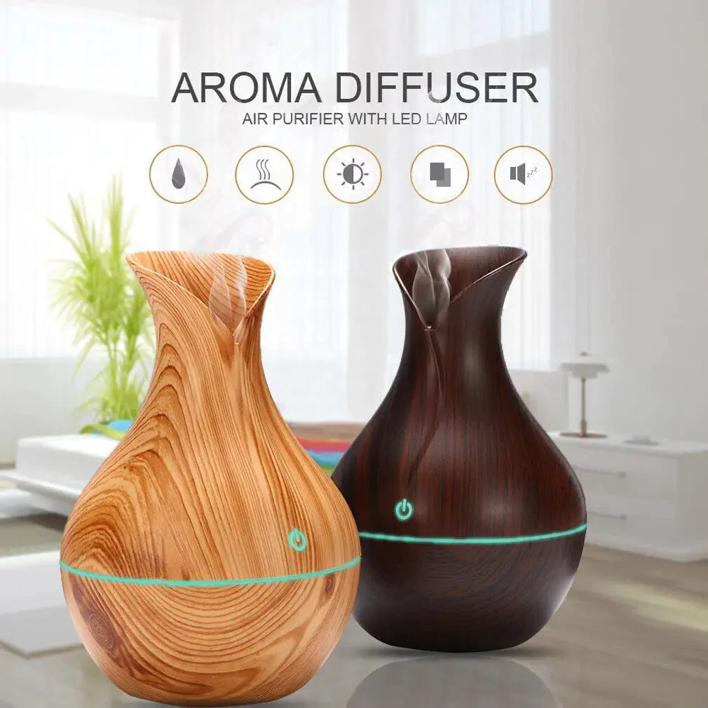 LED Ultrasonic Aromatherapy Essential Oil Diffuser Anti Spier