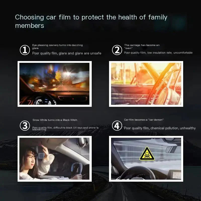 Automotive Window Film with High Heat Resistance and UV Protection Anti Spier