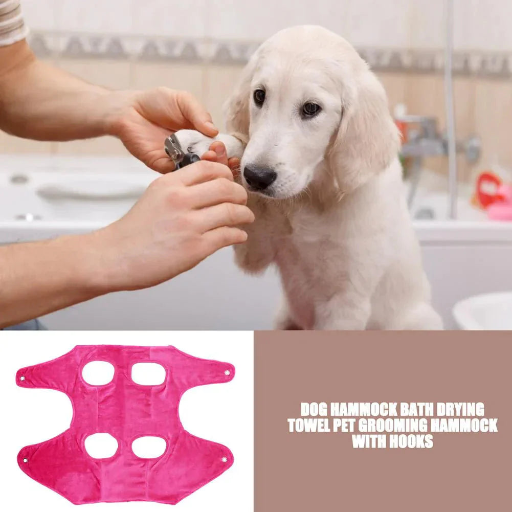 Portable Pet Dog Cat Grooming Hanging Hammock Harness Breathable Groom Helper US Anti Spier