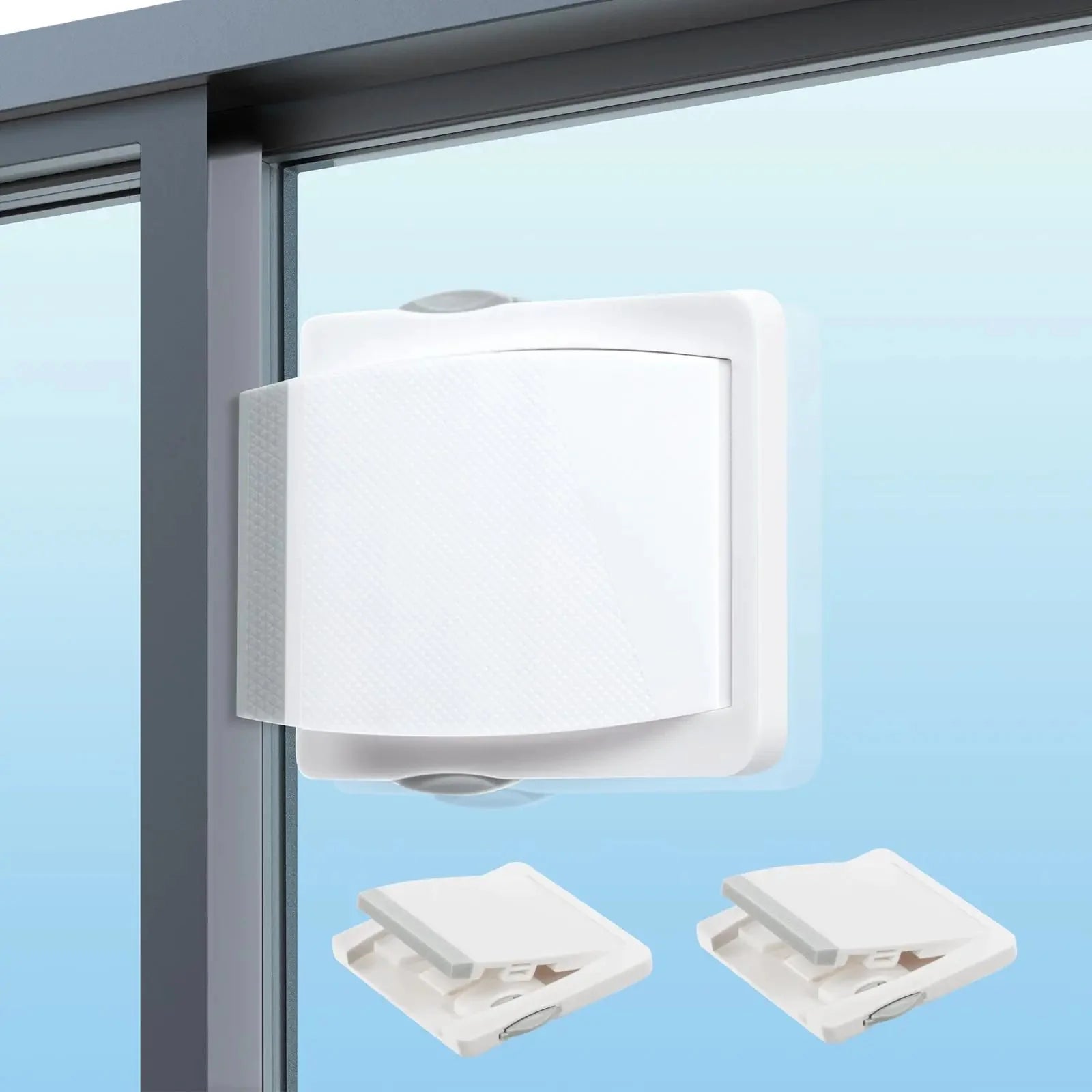 Vicloon 2PCS Child Safety Sliding Glass Door Lock Sliding Glass Door Child Lock No Drilling Tools Needed Child Proof Window Sliding Door Lock for Sliding Patios Doors Closet Doors Cabinet Doors Anti Spier