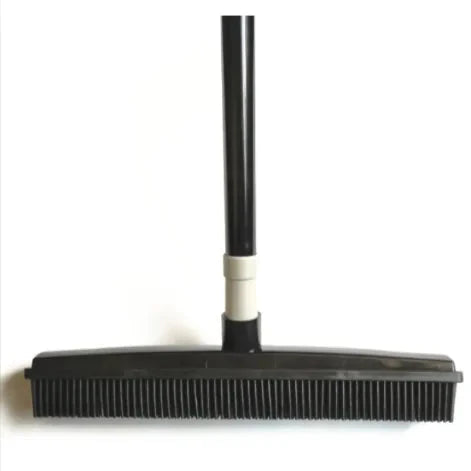 Pet Hair Remover Rubber Broom with Carpet Rake Anti Spier