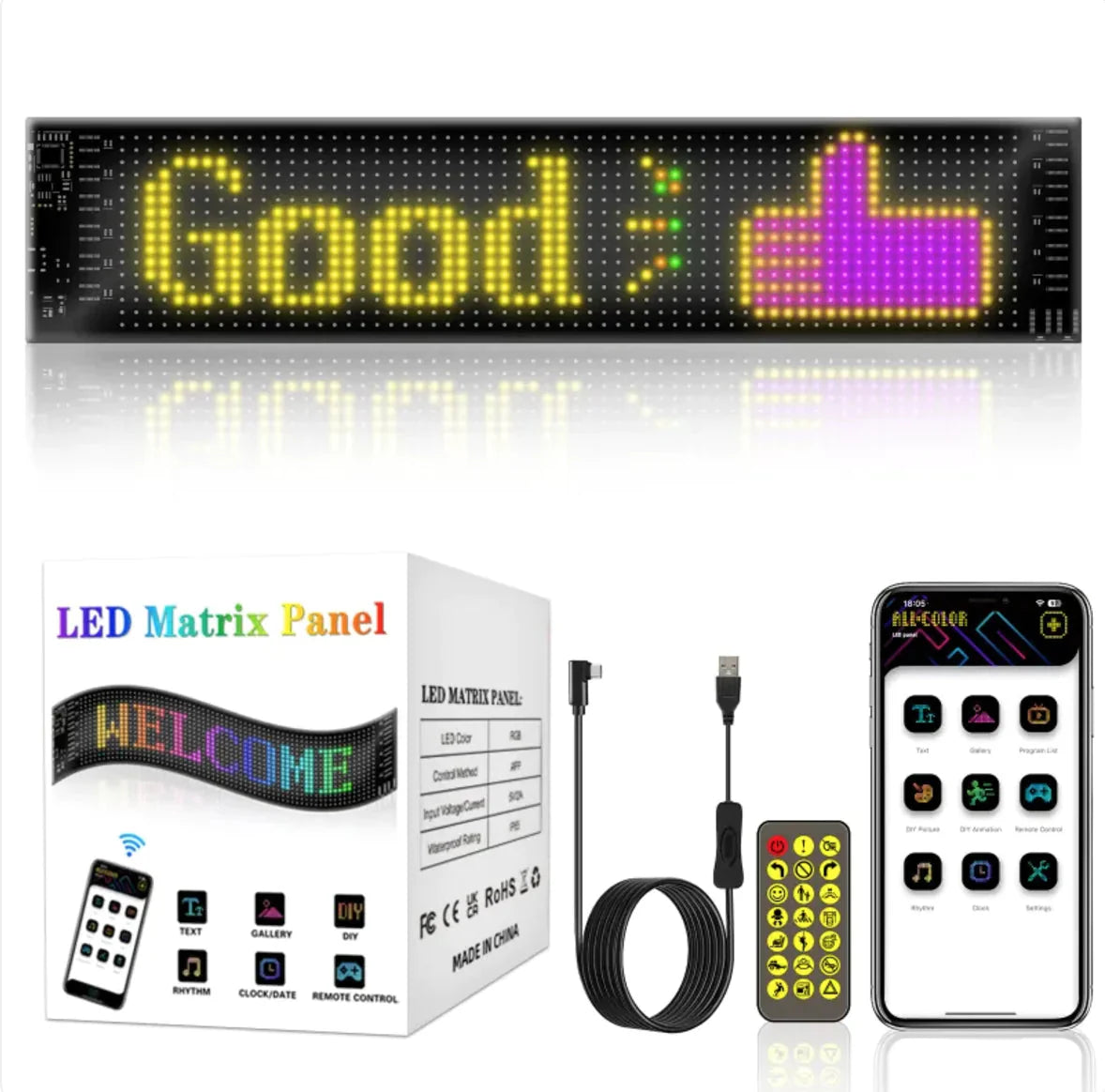 LED RGB Flexible Car Advertising Screen Anti Spier