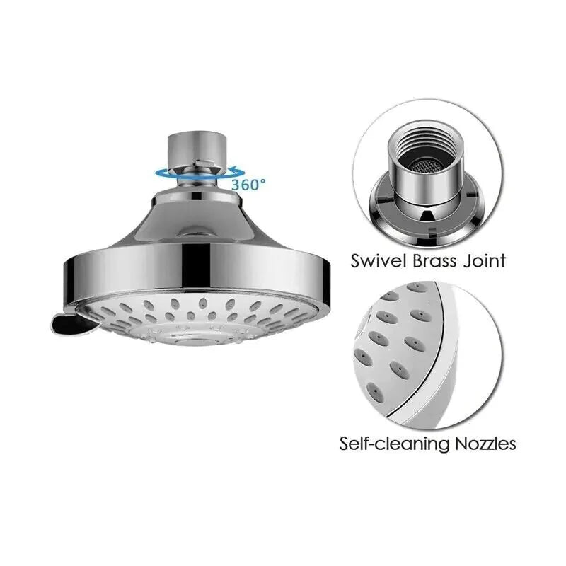 Shower Heads Handheld Spray High Pressure Adjustable Showerhead Top Spray Bath Anti Spier