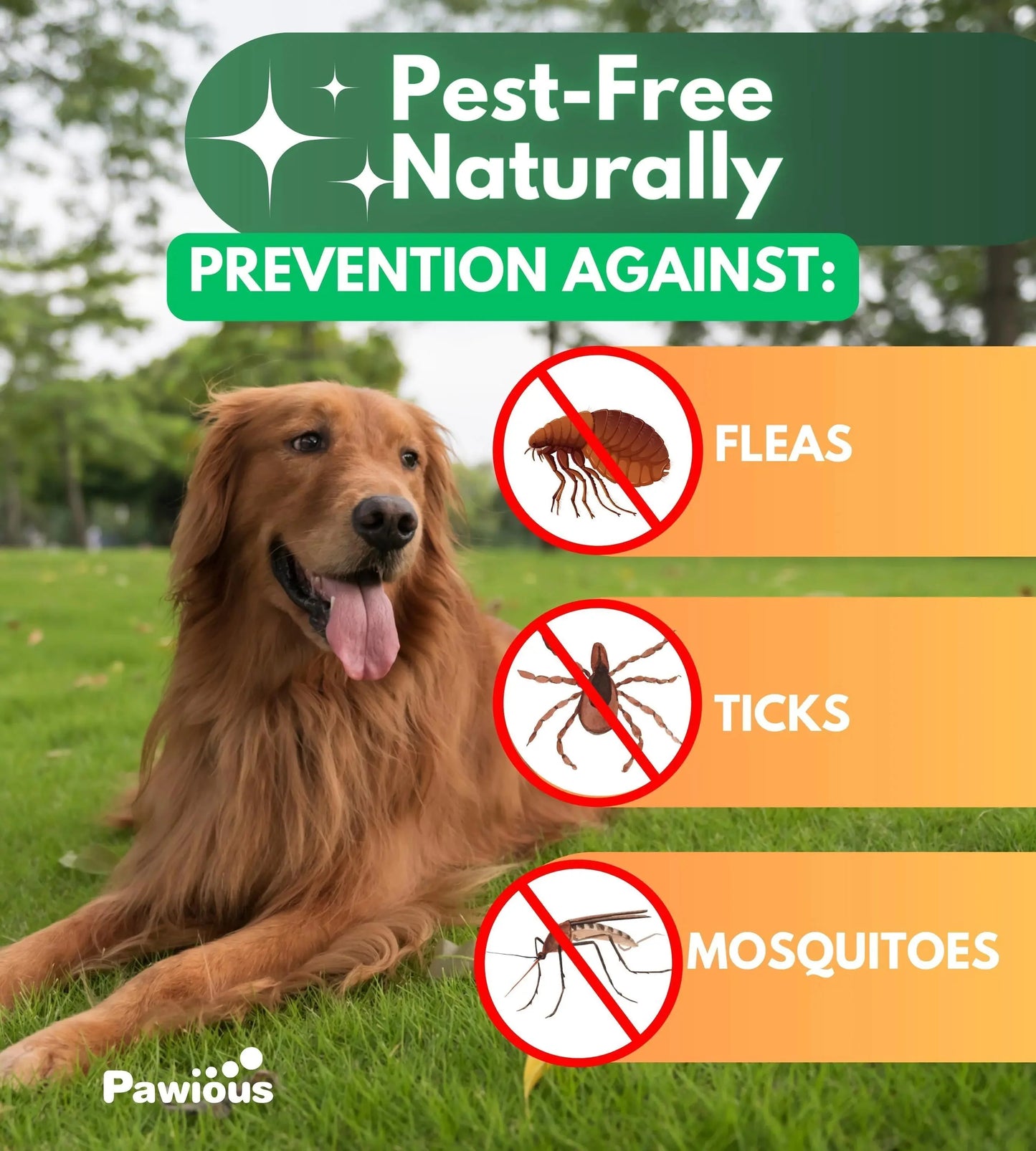 Parasites Prevention for Dogs Chewables Natural Dog Insects Control 120 Tablets Anti Spier