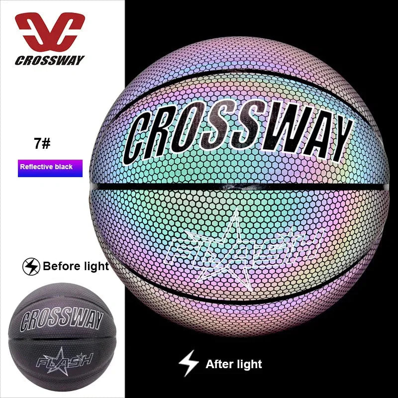 Holographic Reflective Wear-Resistant Luminous Basketball Anti Spier