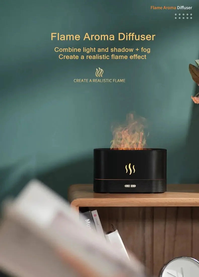 Ultrasonic Usb Fire Essential Oil Aroma Diffuser Anti Spier