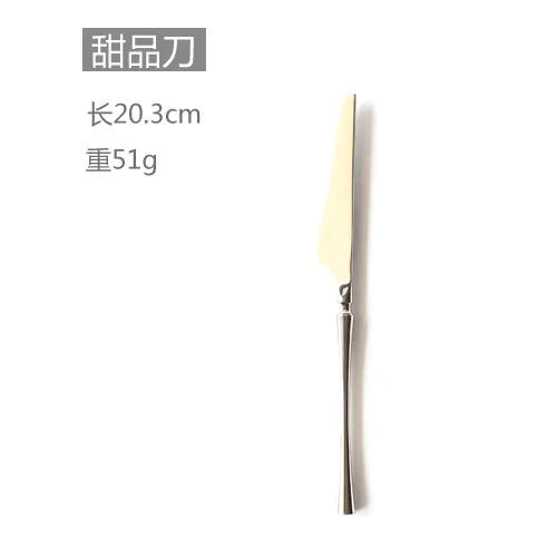 Luxury Stainless Steel Cutlery Set Anti Spier