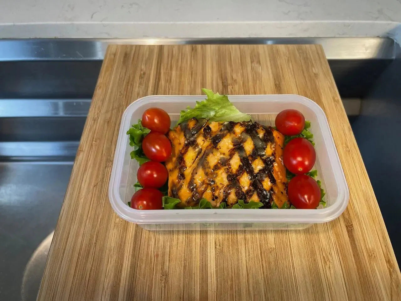 5 Pack Stackable Food Storage Containers Airtight & Leakproof Set Snap Lock Lids Anti Spier