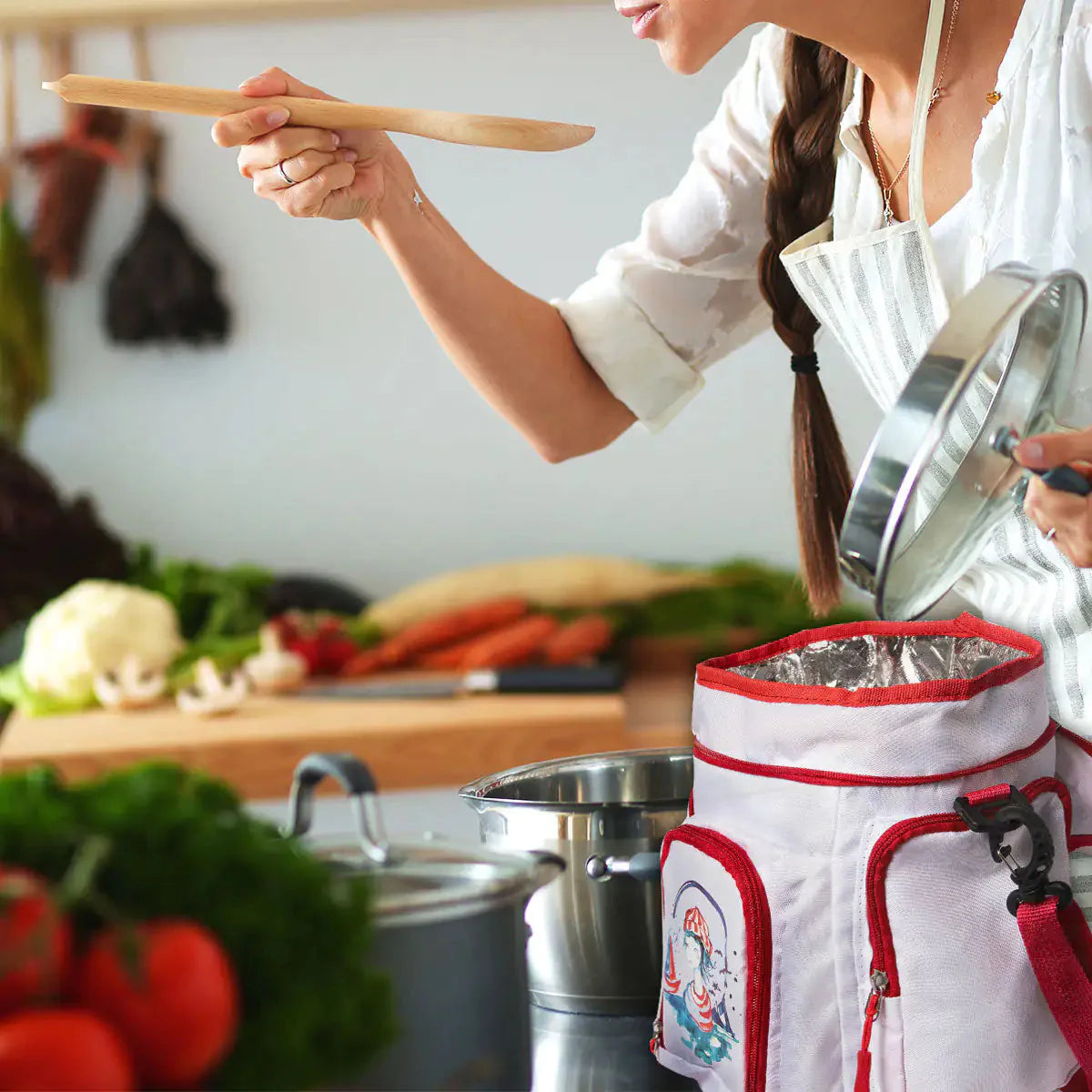 Anemoss Sailor Girl Insulated Lunch Bag Anti Spier