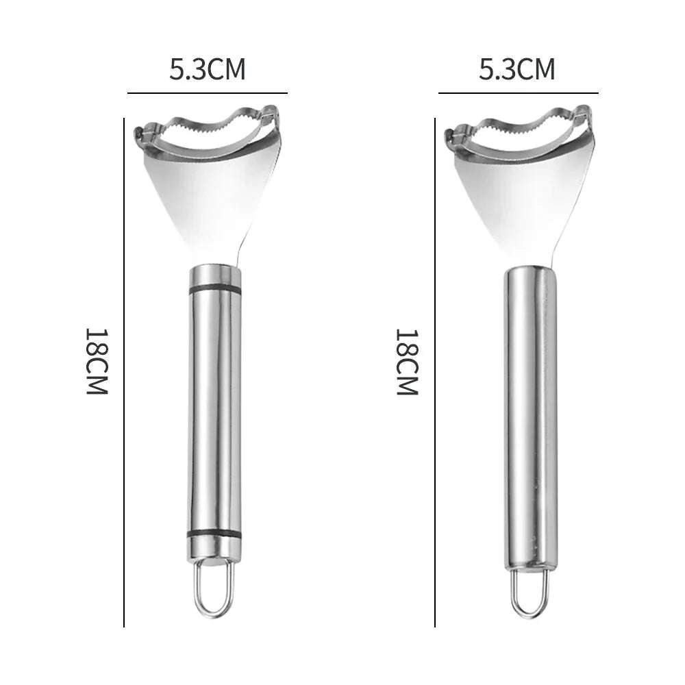 2x Corn Cob Peeler Stainless Steel Thresher Stripper Remover Kitchen Cutter Tool Anti Spier