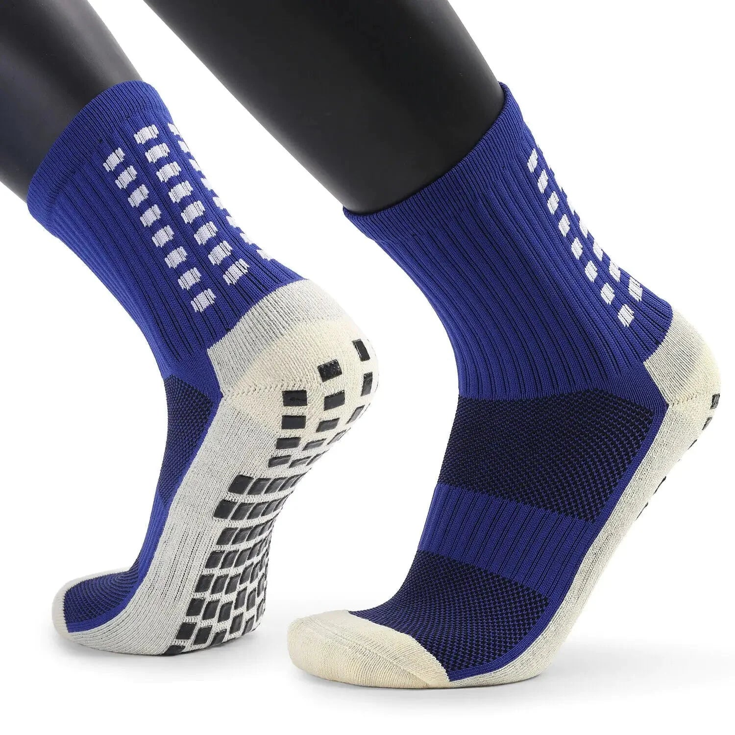 3 Pair Sport Socks Anti Slip W/ Grip Soccer Men Football Basketball Sock Premium Anti Spier