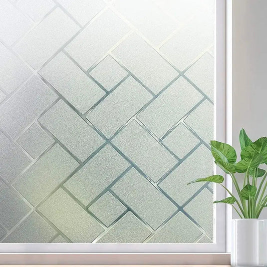 Window Privacy Film - Static Cling UV Blocking Vinyl Anti Spier