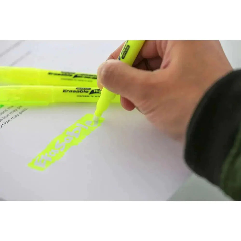 Erasable Highlighter Yellow (3/Pack) Anti Spier