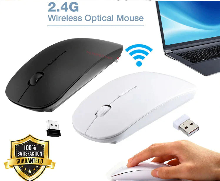 2.4GHz USB Wireless Optical Mouse Mice For Apple Mac Macbook Pro Air PC Anti Spier