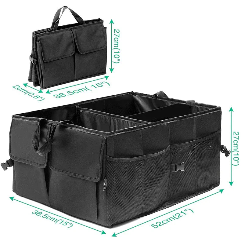 Trunk Cargo Organizer Folding Storage Collapse Bag Bin For Car Truck SUV 40L US Anti Spier