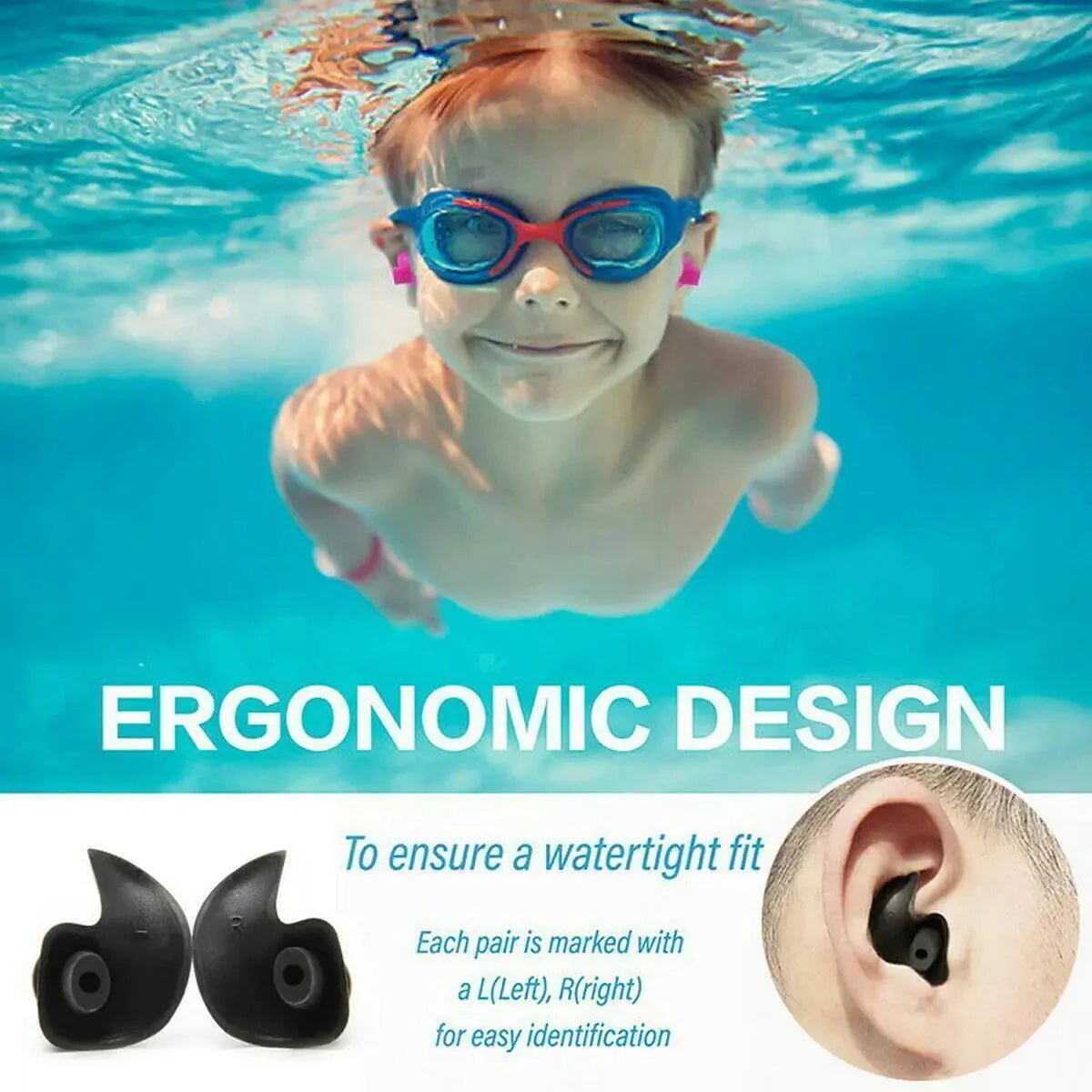 5/10 Pairs Soft Silicone Ear Plugs For Swimming Sleeping Anti Snore Reusable USA Anti Spier