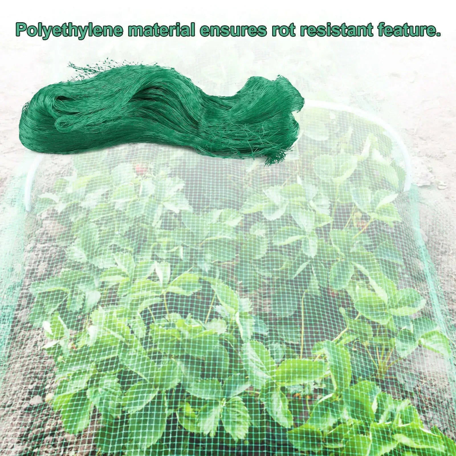 33FT Anti Bird Netting Pond Net Protection Tree Crops Plants Fruits Garden Mesh Anti Spier