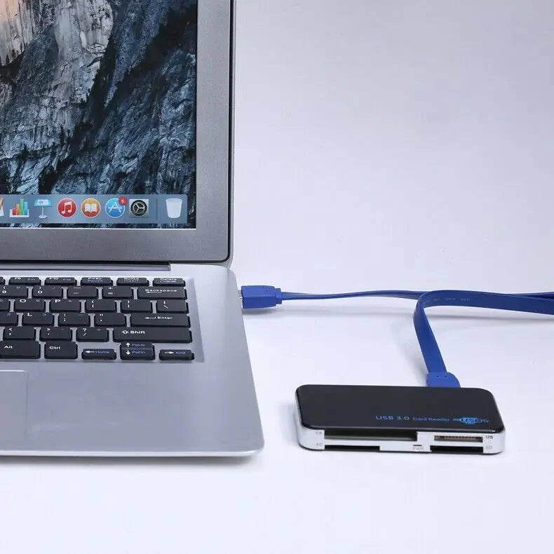 USB 3.0 Memory Card Reader Adapter 5GBPS Fit For CF/TF/SD/Micro SD/XD/M2/MS Card Anti Spier