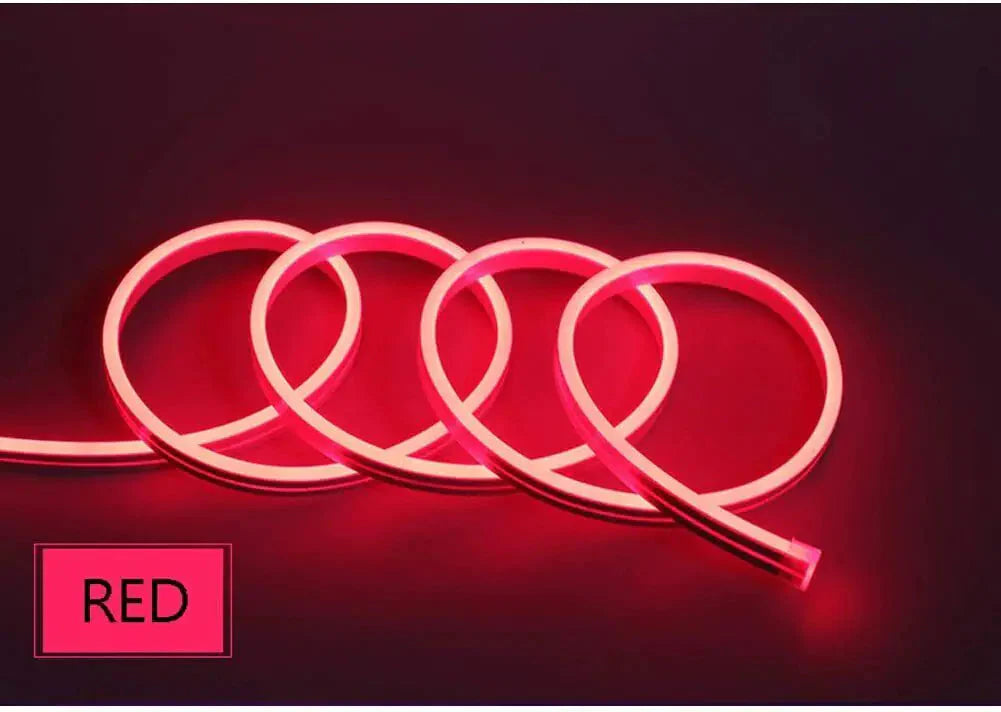 1M 2M 3M 5M 12V Flexible Sign Neon Lights Silicone Tube LED Strip Waterproof USA Anti Spier