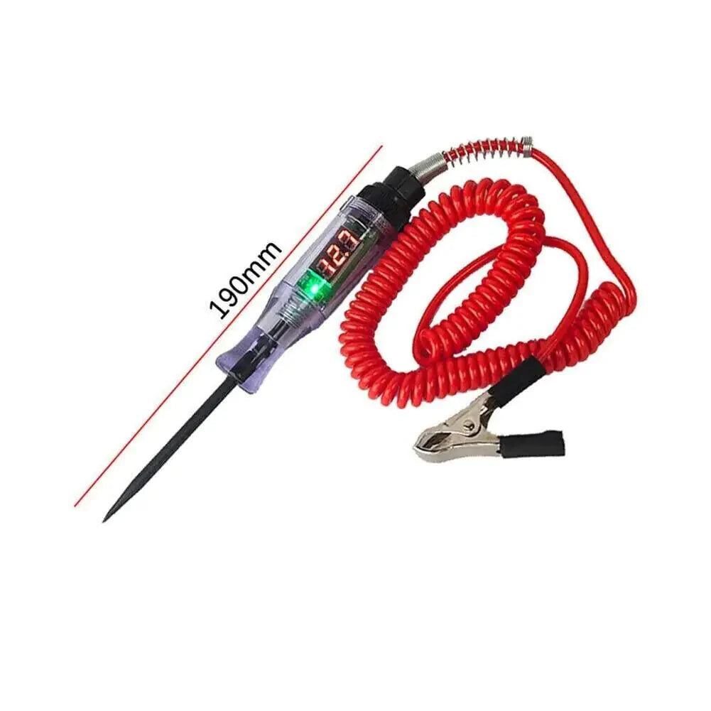 Digital Electric Voltage Circuit Tester Automotive Test Light Car Truck 6-24V US Anti Spier