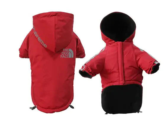 Reflective Pet Hooded Jacket Anti Spier