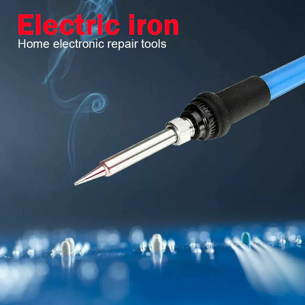 60W Soldering Iron Digital LCD Electric Welding Tools Solder Wire Tweezers Hand Anti Spier