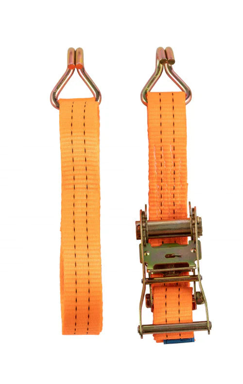 4 PK Ratchet Tie Down Straps 1.5" x 15 Feet 4,000 LB Safety J Hook Heavy Duty US Anti Spier