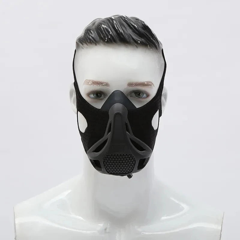 Black Exercise Resistance Mask Anaerobic Adjustable Anti Spier
