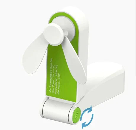 USB Rechargeable Mini Handheld Pocket Fan Anti Spier