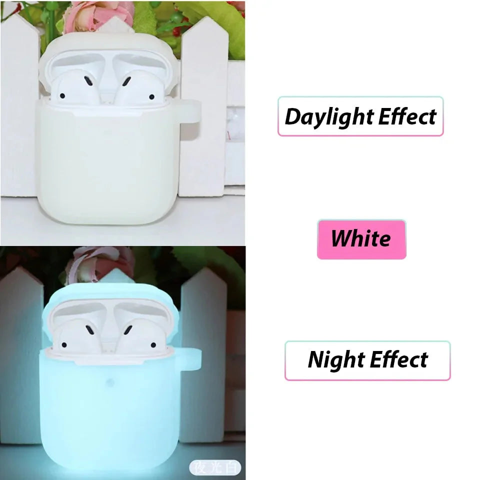 Glow-in-the-Dark Silicone Case for Apple AirPods Pro: Shockproof Protection Anti Spier