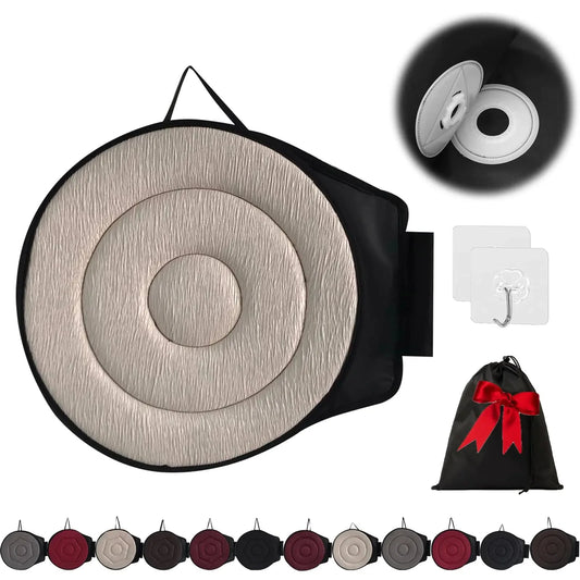360 Rotating Seat Cushion for Car Beneficial 360 Rotating Seat Cushion Elderly for Car 360 Car Seat Swivel Swivel Seat Cushion for Car for Elderly for Those with Limited Mobility (Beige-A) Anti Spier