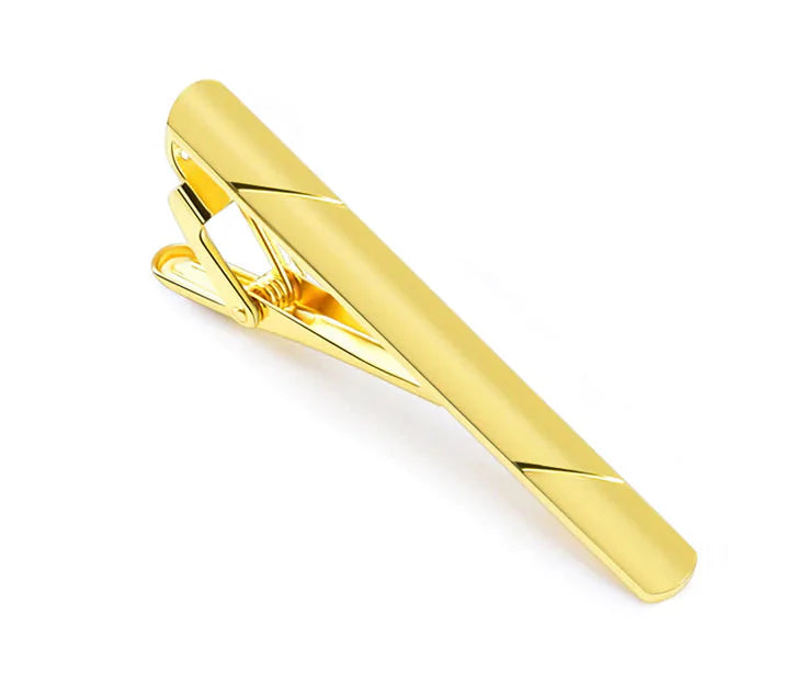 4PCS Mens Stainless Steel Tie Clip Necktie Bar Clasp Clamp Pin Gold Black Silver Anti Spier