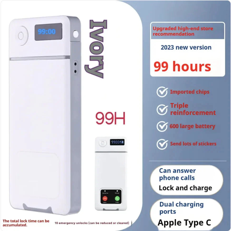 Enhanced Mobile Phone Lock Box with Timer – Self-Discipline Tool for Focus and Internet Control Anti Spier