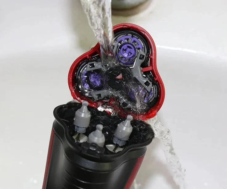 Men's Razor Rotary Waterproof Electric Shaver Pop-Up Trimmer Wet Dry Cordless Anti Spier