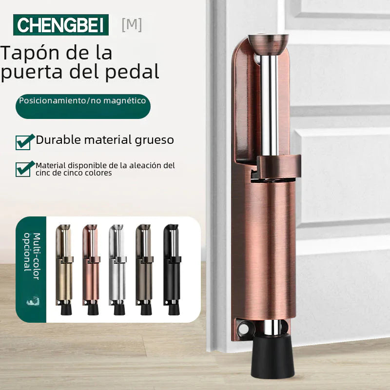 Invisible Foot-operated Door Stopper and Holder Anti Spier