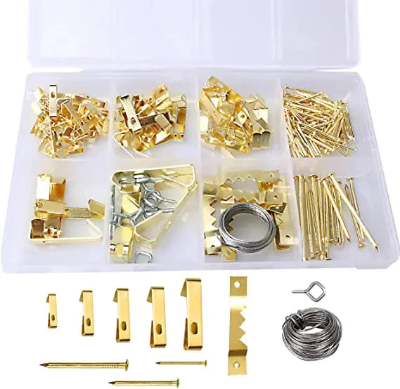 55pc Picture Hanging Kit Anti Spier