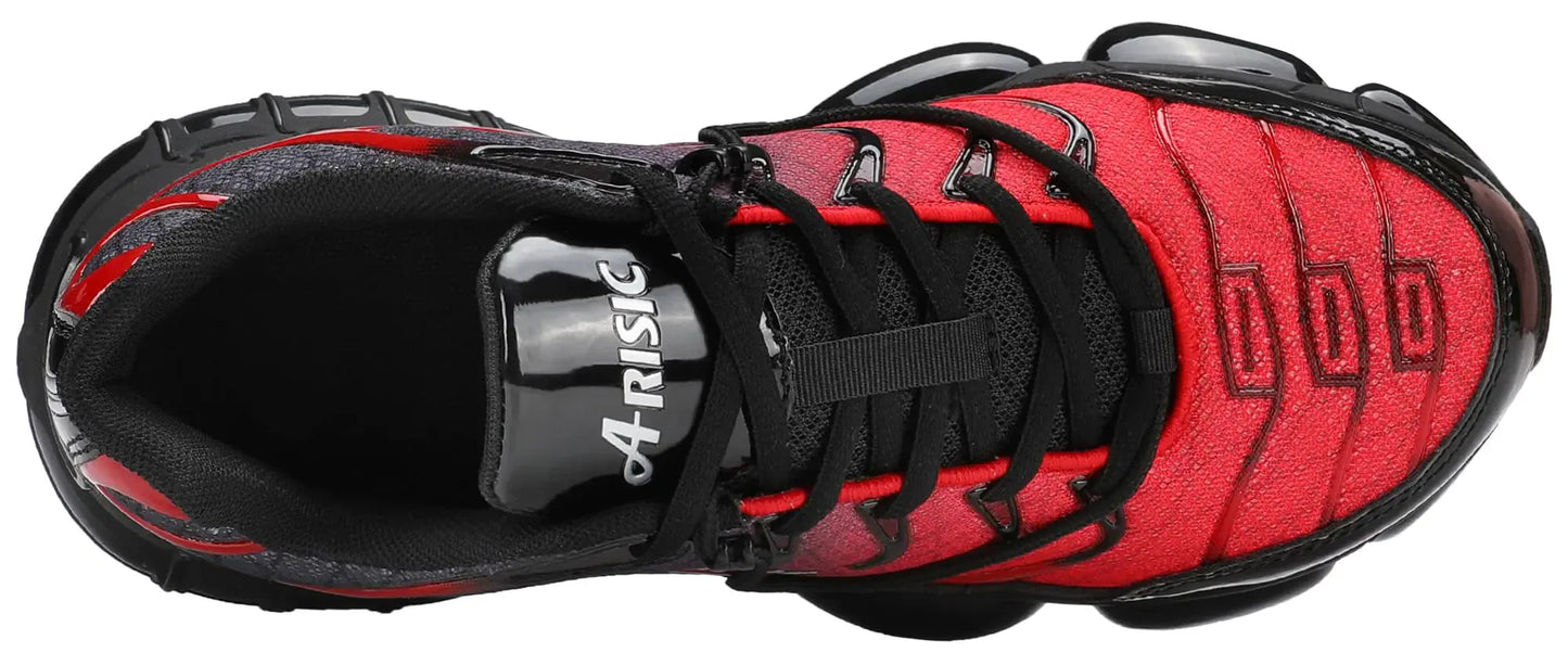 Steel Toe Shoes for Men Indestructible Work Shoes Lightweight Steel Toe Sneakers Women Non Slip Safety Shoes Puncture Proof Composite Toe Shoes Women 11 Women/9.5 Men Red Anti Spier