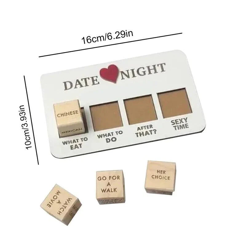 Date Night Dice After Dark Edition Date Night Wooden Dice Game For Couples Fun Anti Spier
