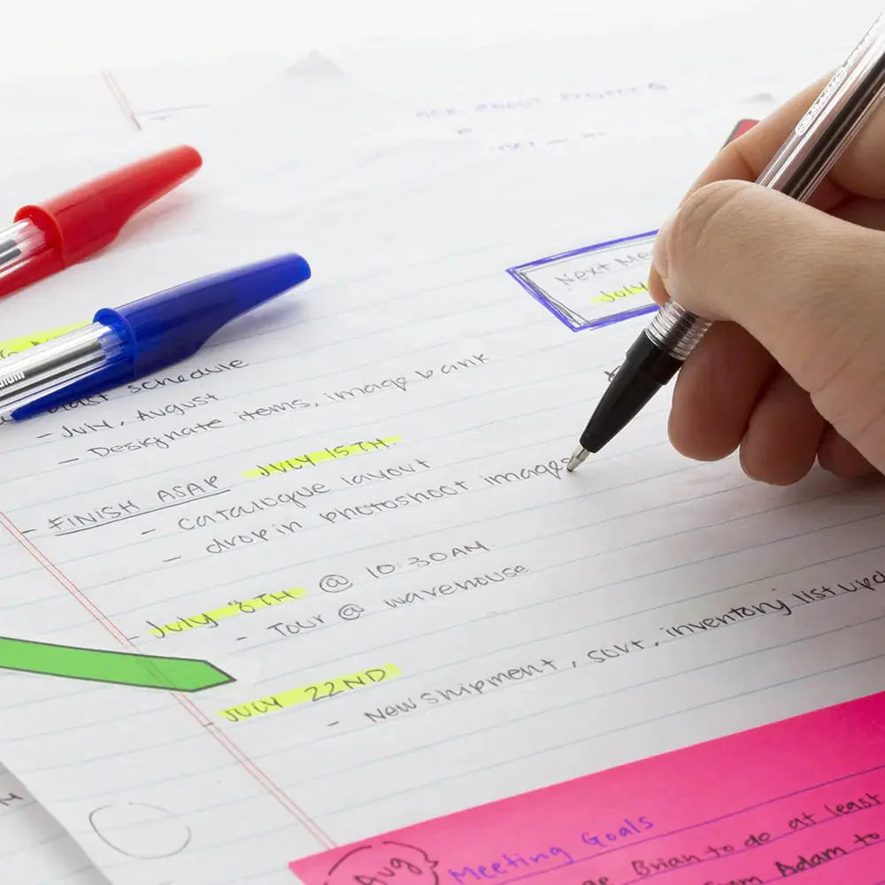 Pure Black Pen (12/Pack) Anti Spier