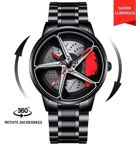 Men's Sports Car Wheel Watch Anti Spier