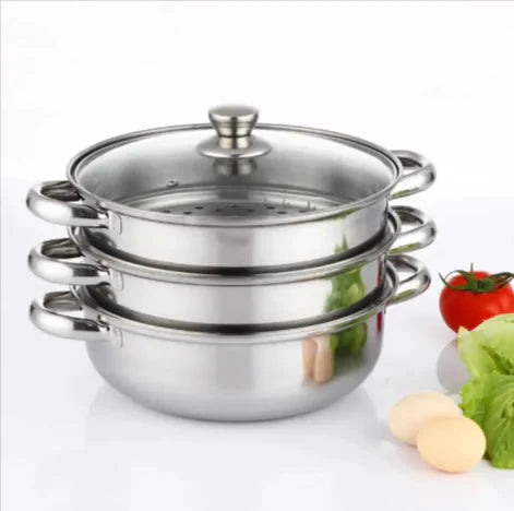 Three-Layer Multi-Purpose Soup Steamer Anti Spier