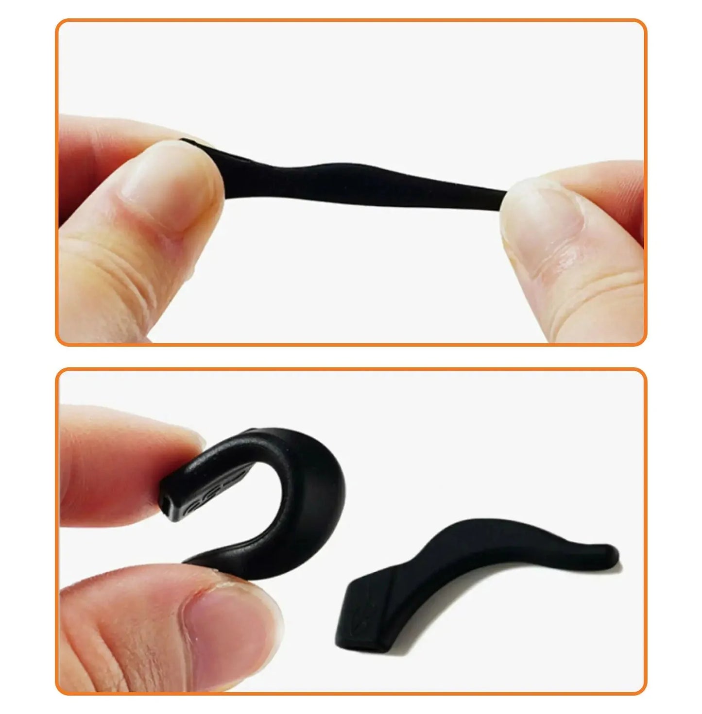 4 Pair Anti Slip Glasses Ear Hooks Tip Anti Spier