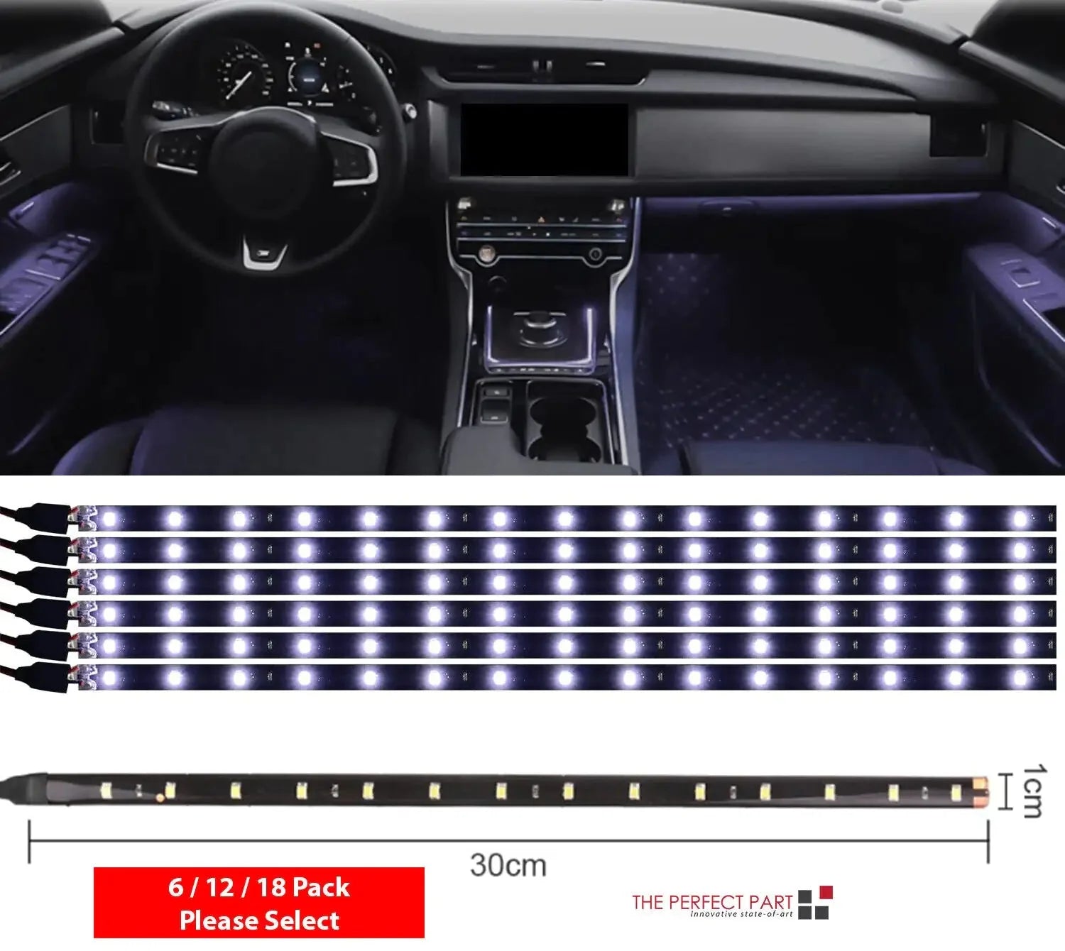 Lot Waterproof 12''/15 DC 12V Motor LED Strip Underbody Light For Car Motorcycle Anti Spier