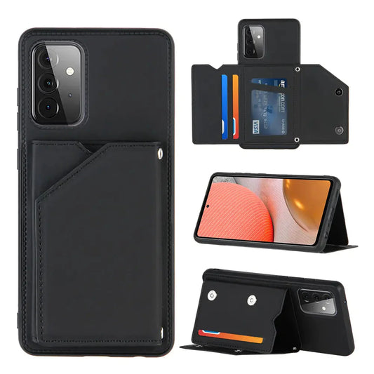 PU Leather Wallet Case For Samsung Anti Spier