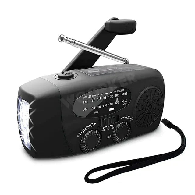 Versatile Emergency Radio with Powerful Flashlight Anti Spier