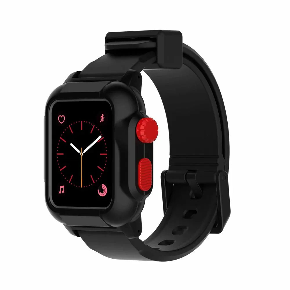 Waterproof Box Case Strap For Apple Watch Anti Spier