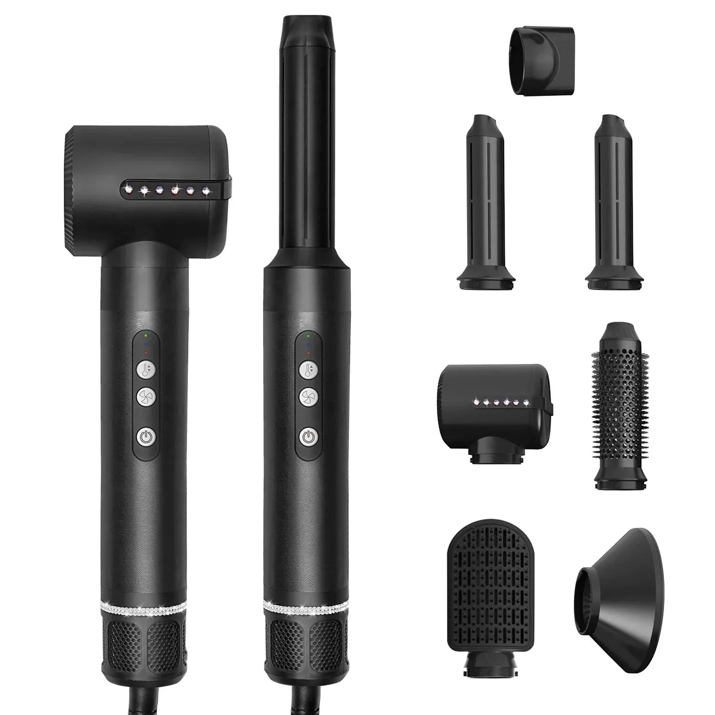 7-in-1 Hot Air Hair Styling Comb Anti Spier