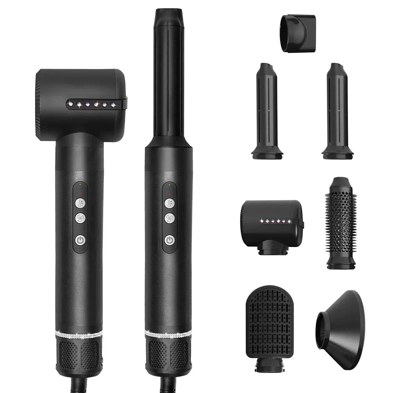 7-in-1 Hot Air Hair Styling Comb Anti Spier