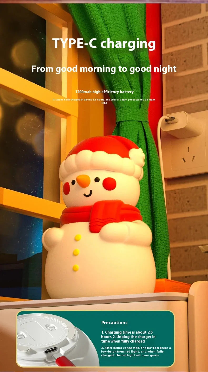 Snowman Night Lamp Anti Spier